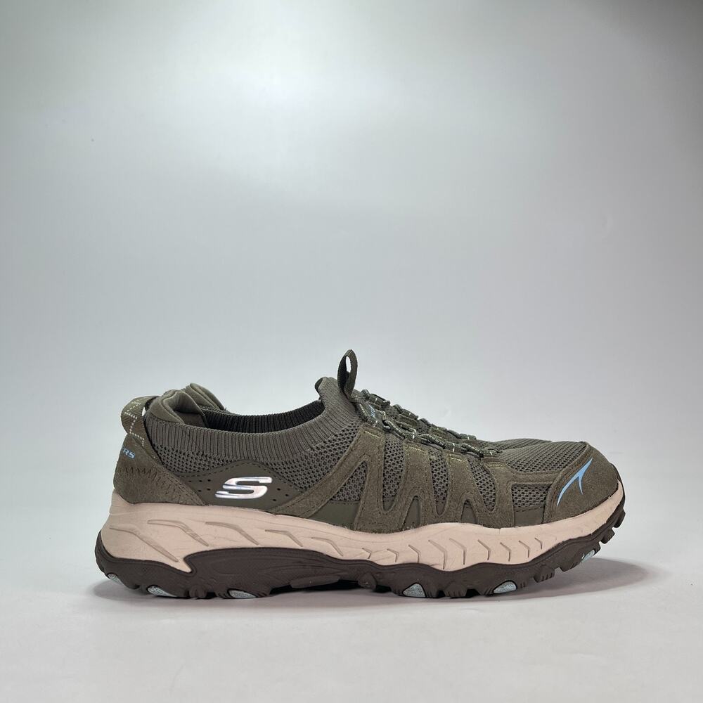 Skechers Grand Peak Trail Bound Olive Green Hiking Shoes 180033 Women's Size 9